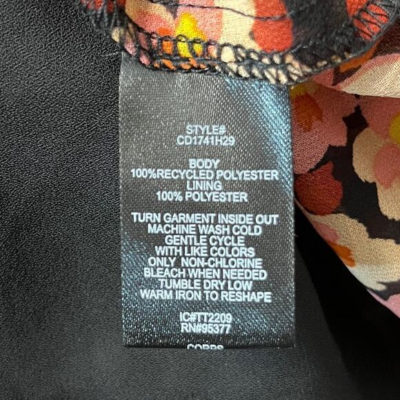 Sanctuary Strawberry Fields Floral Smocked Mock Neck Blouson mini dress - S - Picture 11 of 12